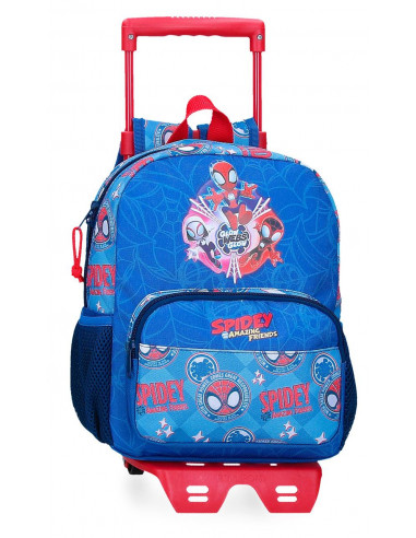 20122T2 MOCHILA ADAP. 28CM. C/CARRO SPIDEY POWER OF 3